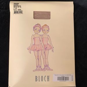 BLOCH Girls Convertible Bodystocking LT TAN